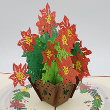 Load image into Gallery viewer, Poinsettia - Pop Up Card