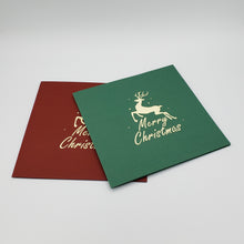 Load image into Gallery viewer, Leaping Holiday Reindeer Pop up