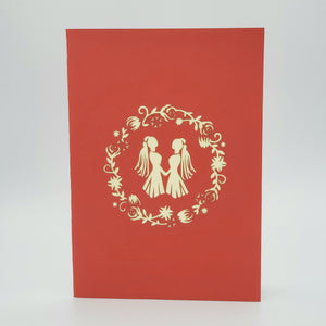 Same Sex Marriage (Women) - Pop Up Card