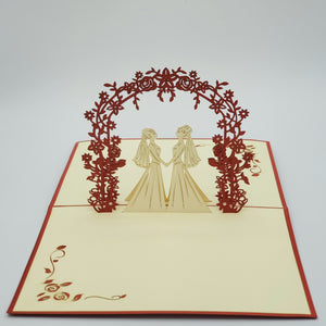 Same Sex Marriage (Women) - Pop Up Card