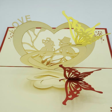 Love Birds Pop Up Card