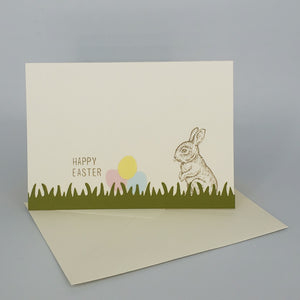 Happy Easter Spring Bunny - Card