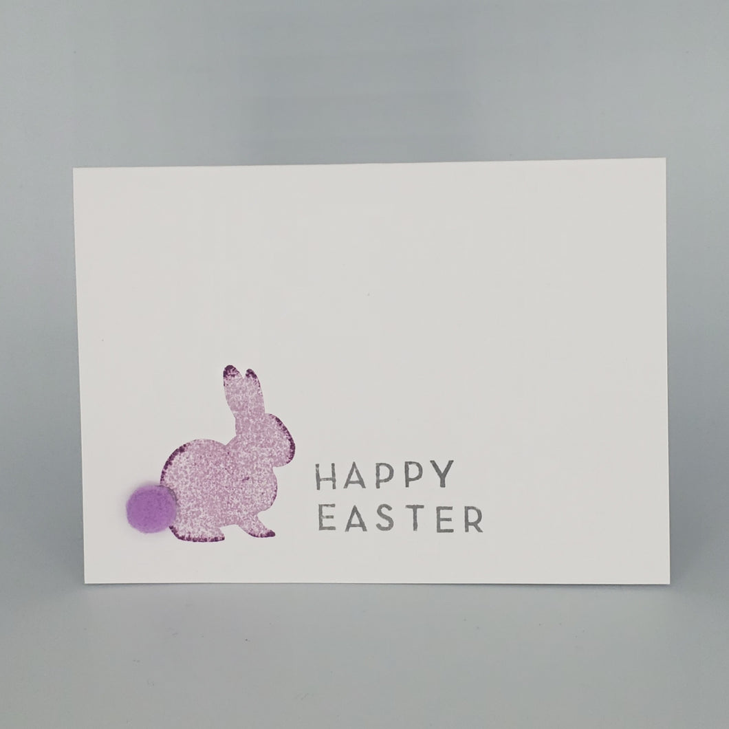 Purple Happy Easter - Card