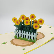 Load image into Gallery viewer, Sunflower Garden - Pop Up Card