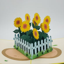 Load image into Gallery viewer, Sunflower Garden - Pop Up Card