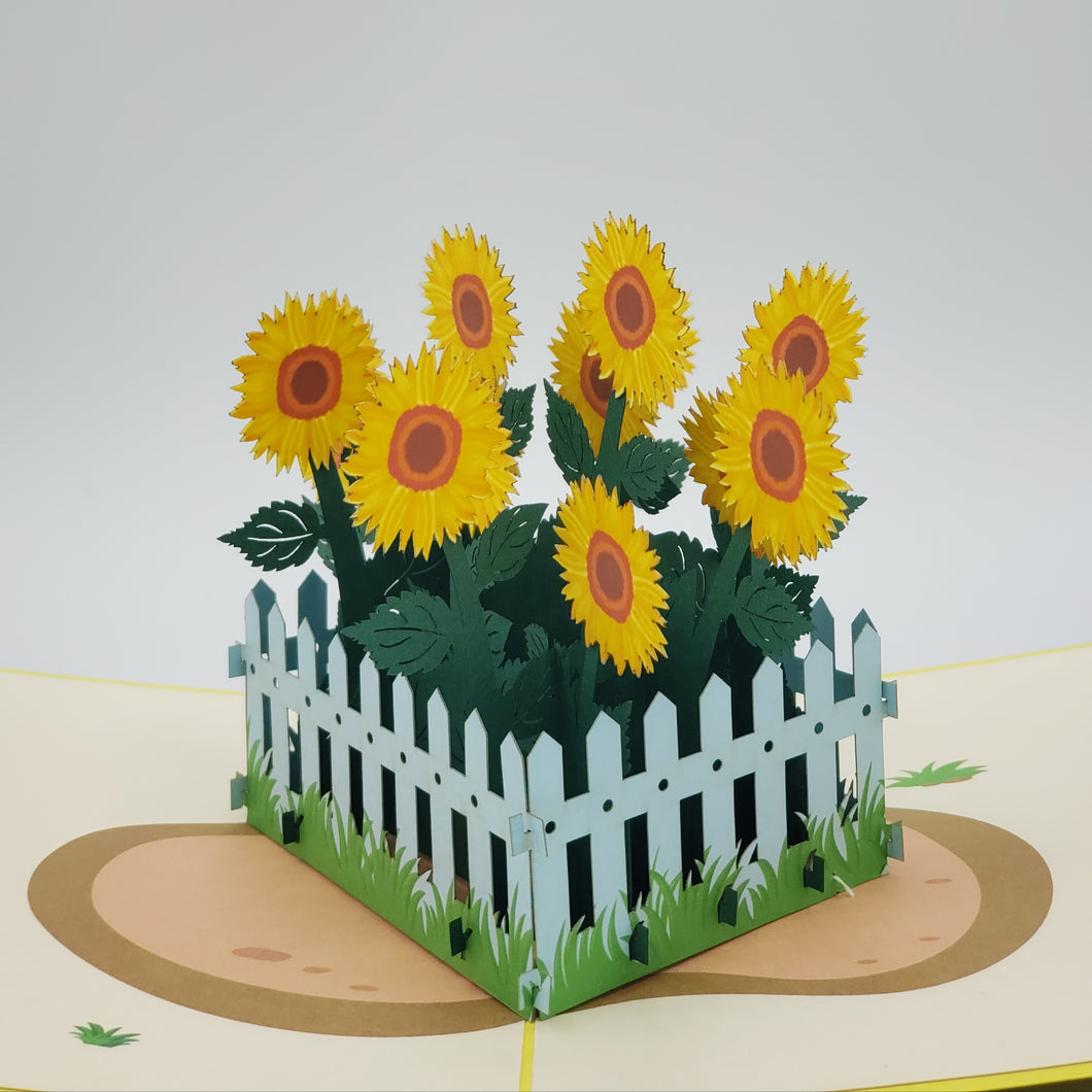 Sunflower Garden - Pop Up Card