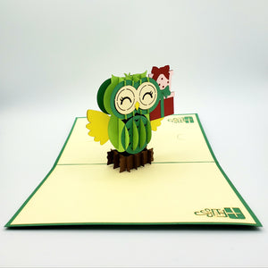 3D Happy Birthday Owl - Pop Up Card