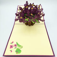 Load image into Gallery viewer, Basket of Violets - Pop Up Card