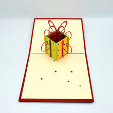 Load image into Gallery viewer, Curly Bow Gift - Pop Up Card