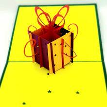Load image into Gallery viewer, Curly Bow Gift - Pop Up Card