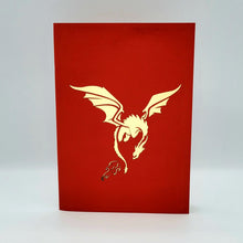 Load image into Gallery viewer, Red Dragon - Pop Up Card