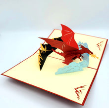 Load image into Gallery viewer, Red Dragon - Pop Up Card