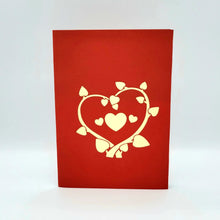 Load image into Gallery viewer, Heart Tree Wedding with Tulips - Pop Up Card