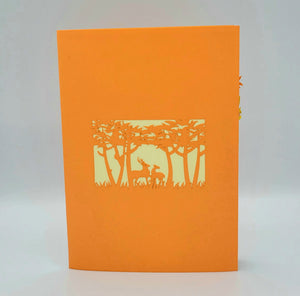 Deer in Autumn Forest