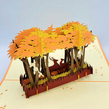 Load image into Gallery viewer, Deer in Autumn Forest