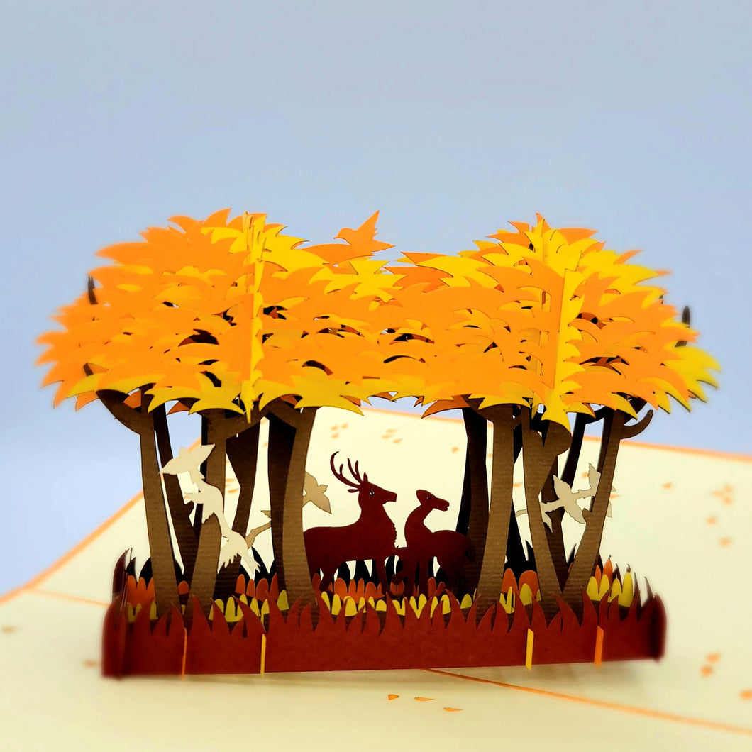 Deer in Autumn Forest