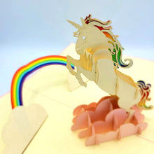 Load image into Gallery viewer, Unicorn - Pop Up Card