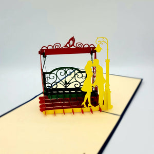 Love Swing Kiss - Pop Up Card