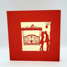 Load image into Gallery viewer, Love Swing Kiss - Pop Up Card