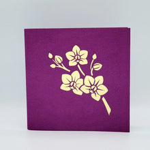 Load image into Gallery viewer, Purple Orchids - Pop Up Card