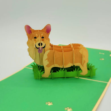 Welsh Corgi - Pop Up Card