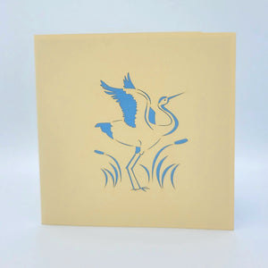 Crane Pop Up Card