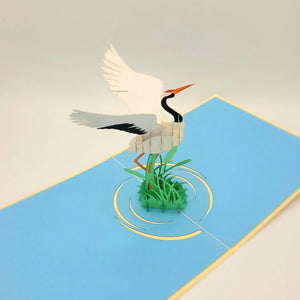 Crane Pop Up Card