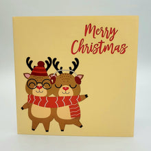 Load image into Gallery viewer, Cozy Reindeer - Pop Up Card