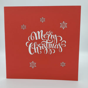Dog and Cat Christmas - Pop Up Card
