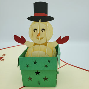 Frosty In The Box - Pop Up Card