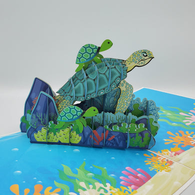 Sea Turtle - Pop Up Card
