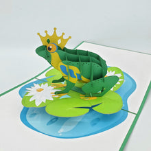 Load image into Gallery viewer, Frog Prince - Pop Up Card