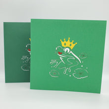 Load image into Gallery viewer, Frog Prince - Pop Up Card