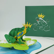 Load image into Gallery viewer, Frog Prince - Pop Up Card