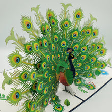 Load image into Gallery viewer, Green Peacock - Pop Up