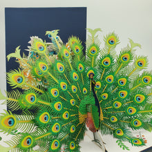 Load image into Gallery viewer, Green Peacock - Pop Up