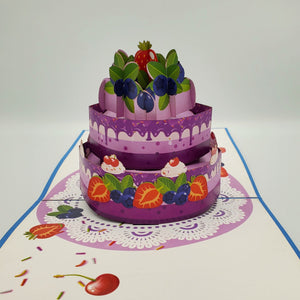 Fruit Birthday Cake - Pop Up