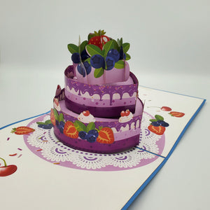 Fruit Birthday Cake - Pop Up