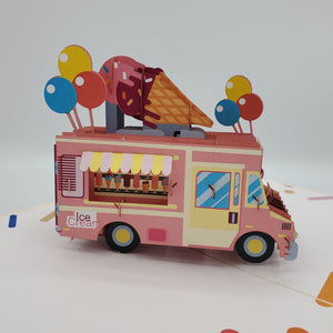 Happy Birthday Ice Cream Truck - Pop Up