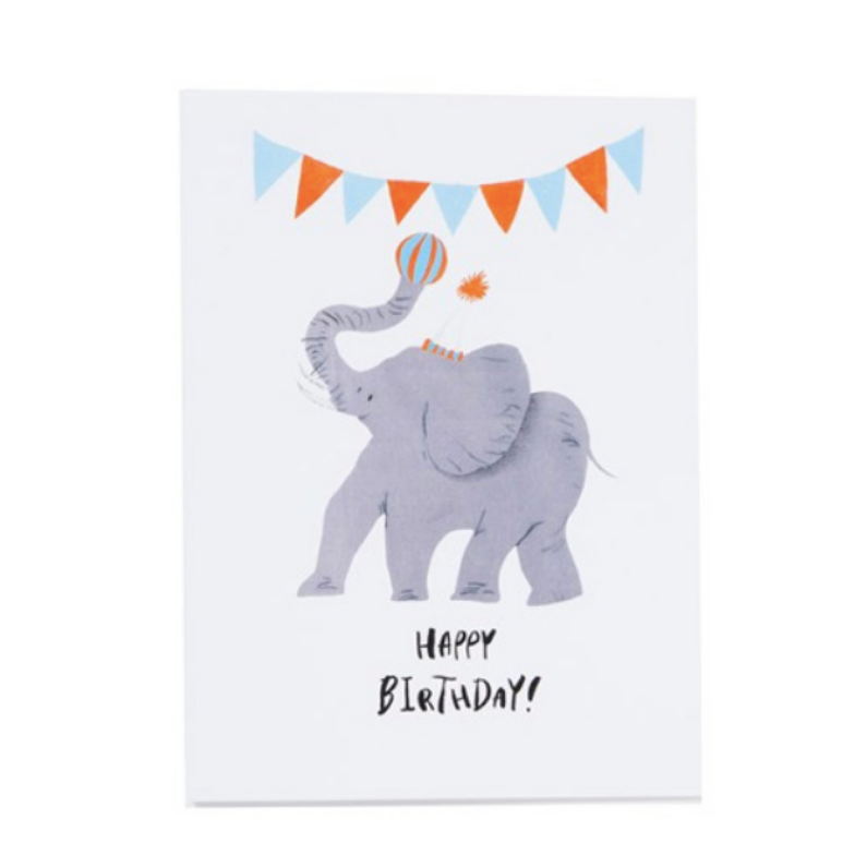 Happy Birthday Elephant - Card
