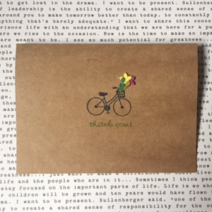 Thank You Bike Card