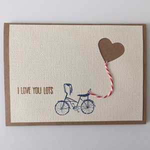 I Love You Lots Bicycle - Greeting Card