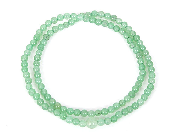 2 Layer Aventurine Jade Mala Bracelet