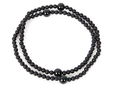2 Layer Onyx Mala Bracelet