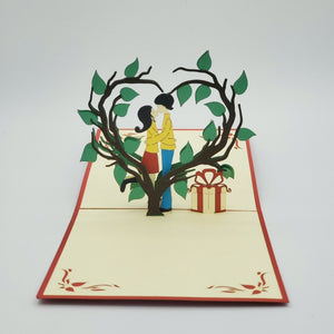 Heart Shaped Tree - Pop Up Card