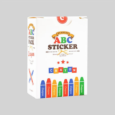 Alphabet Sticker Pack - Crayon