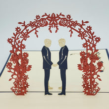 Load image into Gallery viewer, Same Sex Marriage (Men) - Pop Up Card
