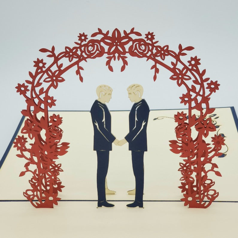 Same Sex Marriage (Men) - Pop Up Card
