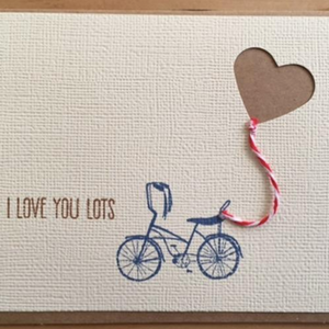 I Love You Lots Bicycle - Greeting Card