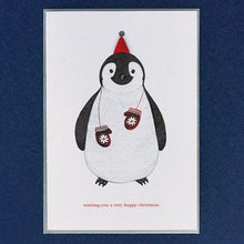 Load image into Gallery viewer, Red Hat Penguin Card